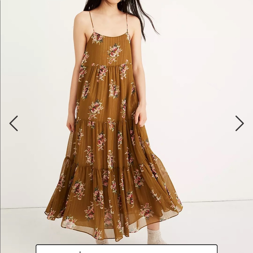 NWOT Women’s Madewell Cami Tier Midi Dress